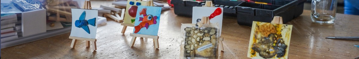 Achtergrondafbeelding Met kunst aan de slag