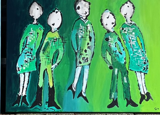 Afbeelding Maart expositie in de Hofboerderij: Carry, Els & Marique met schilderijen!