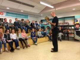 Schrijver of illustrator op bezoek