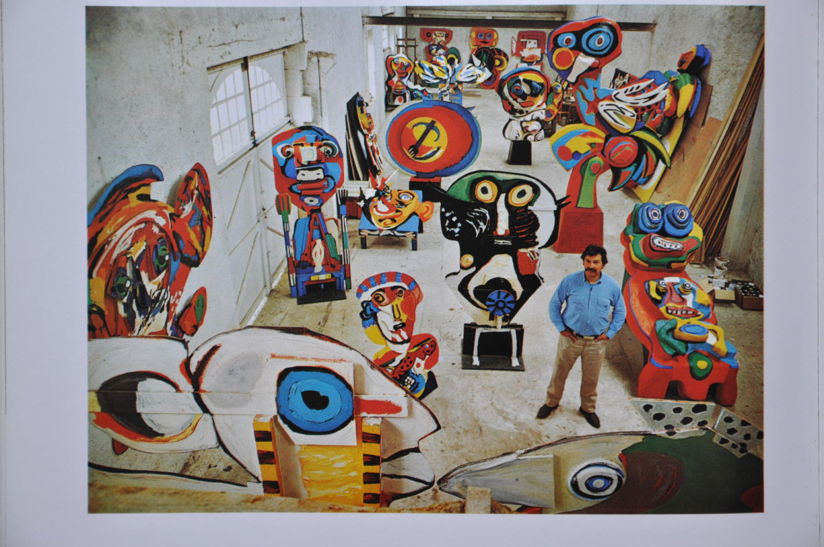 Achtergrondafbeelding In de stijl van Cobra en Karel Appel