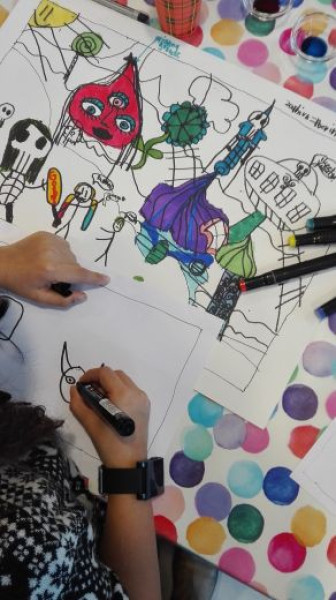 Achtergrondafbeelding Kinderatelier
